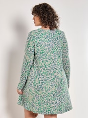 Apricot Grey Leaf Cosy Swing Dress - Image 4 of 4