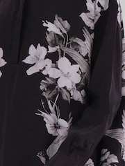 Religion Black Inversion Oversized Shirt With Monochrome Placement Print - Image 3 of 7