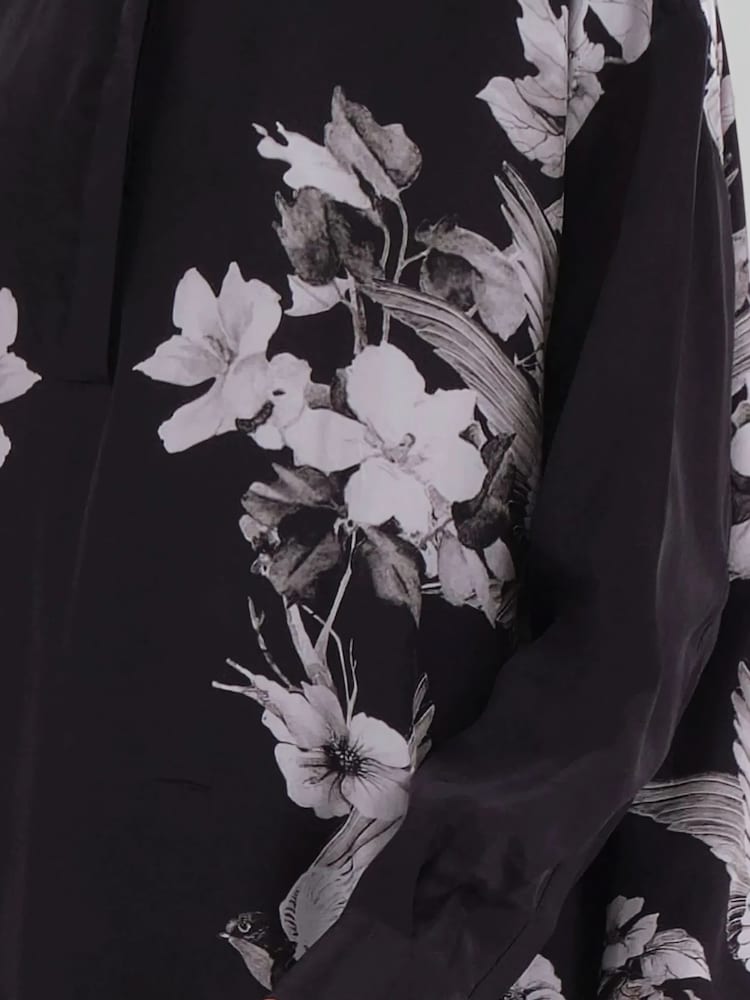 Religion Inversion Oversized Shirt With Monochrome Placement Print - Image 3 of 6