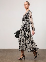 Religion Black Flash Maxi Dress With Multi Tying Wrap Options - Image 4 of 6