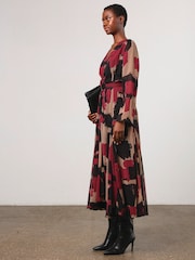 Religion Red Flash Maxi Dress With Multi Tying Wrap Options - Image 4 of 6