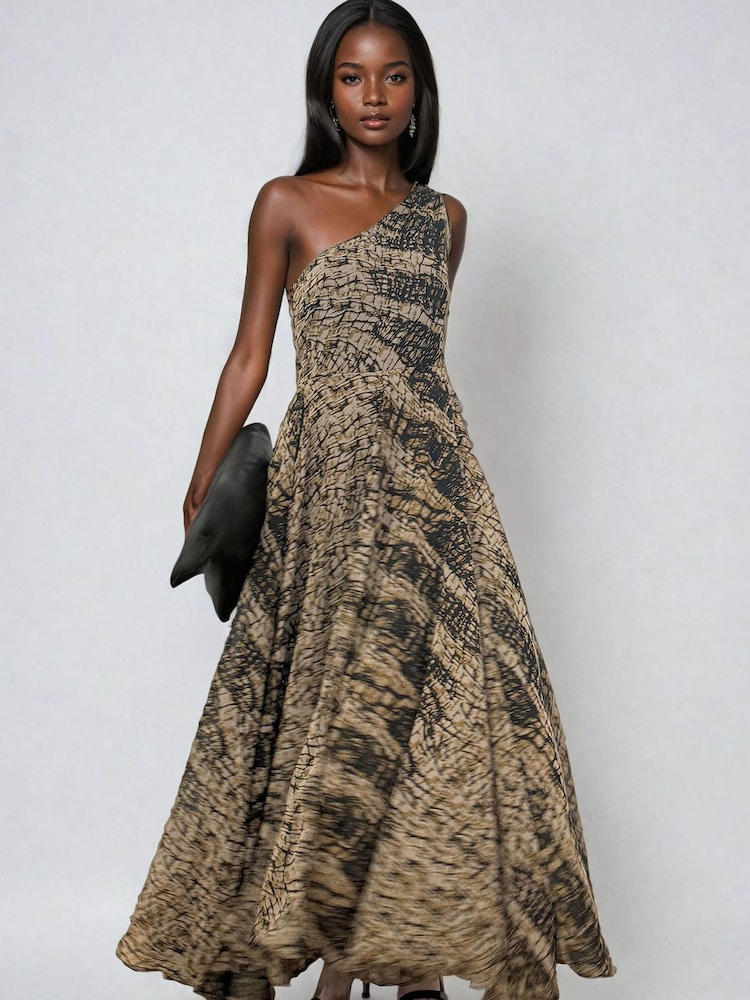 Religion Signature One Shoulder Maxikleid mit durchgehendem, mehrlagigem Rock - Bild 1 von 6 Religion Signature One Shoulder Maxikleid mit durchgehendem, mehrlagigem Rock - Bild 1 von 6