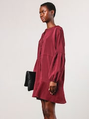 Religion Red Mini Twist Dress With Large Placement Prints - Image 5 of 6