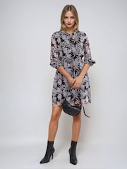Religion Black Solstice Kaftan Shirt Dress with Tie waist - Image 1 of 5