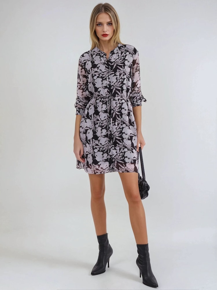 Religion Black Solstice Kaftan Shirt Dress with Tie waist - Image 4 of 5