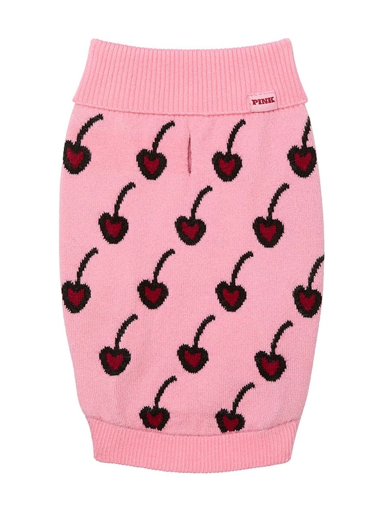 Victoria's Secret Petal Pink/Red Lacquer Dog Pet Jumper - Image 1 of 3