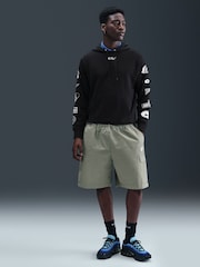 Nike Black Club French Terry Cyle Print Hoodie - Image 1 of 5