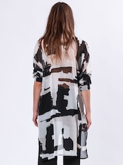 Religion White/Black Mini Twist Shirt With Large Placement Prints - Image 3 of 6