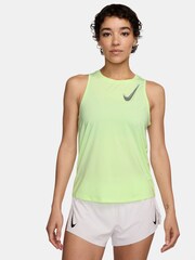 Nike Lime Green One Swoosh Dri-FIT Running Tank Top - Image 1 of 3