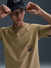 Parachute Beige - Nike Sportswear Official Use Only Back Graphic T-Shirt - Image 1 of 5