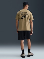 Parachute Beige - Nike Sportswear Official Use Only Back Graphic T-Shirt - Image 2 of 5