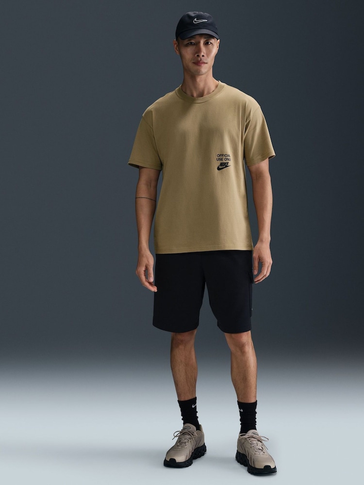 Parachute Beige - Nike Sportswear Official Use Only Back Graphic T-Shirt - Image 3 of 5