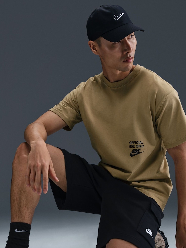 Parachute Beige - Nike Sportswear Official Use Only Back Graphic T-Shirt - Image 5 of 5