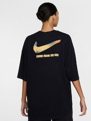 Nike prevelika majica s kratkimi rokavi iz 100% bombaža športna oblačila - Slika 2 iz 3