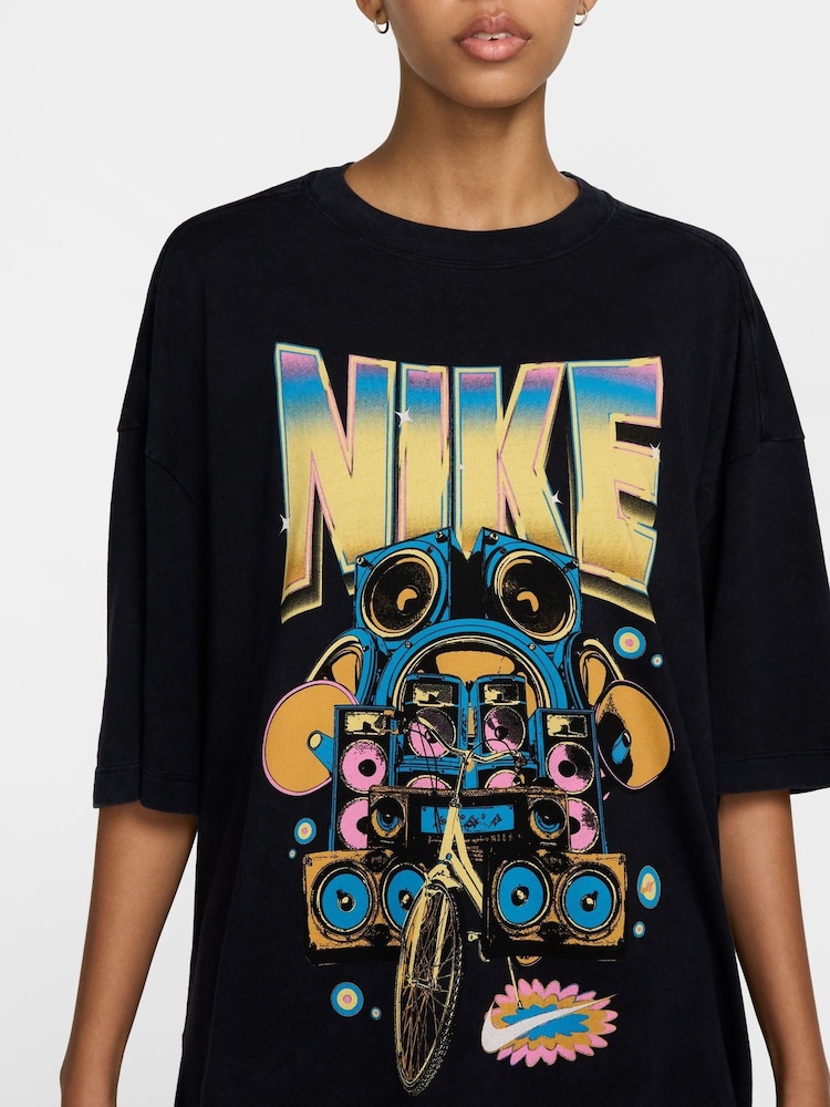 Nike prevelika majica s kratkimi rokavi iz 100% bombaža športna oblačila - Slika 3 iz 3