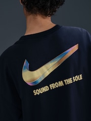 Nike Black Oversized 100% Cotton Sportswear Short-Sleeve T-Shirt - Image 4 of 8