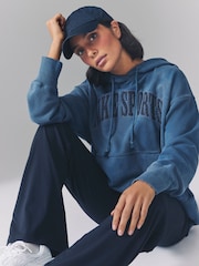 Nike Armory Navy Oversized Phoenix Fleece French Terry Hoodie - Image 1 of 4