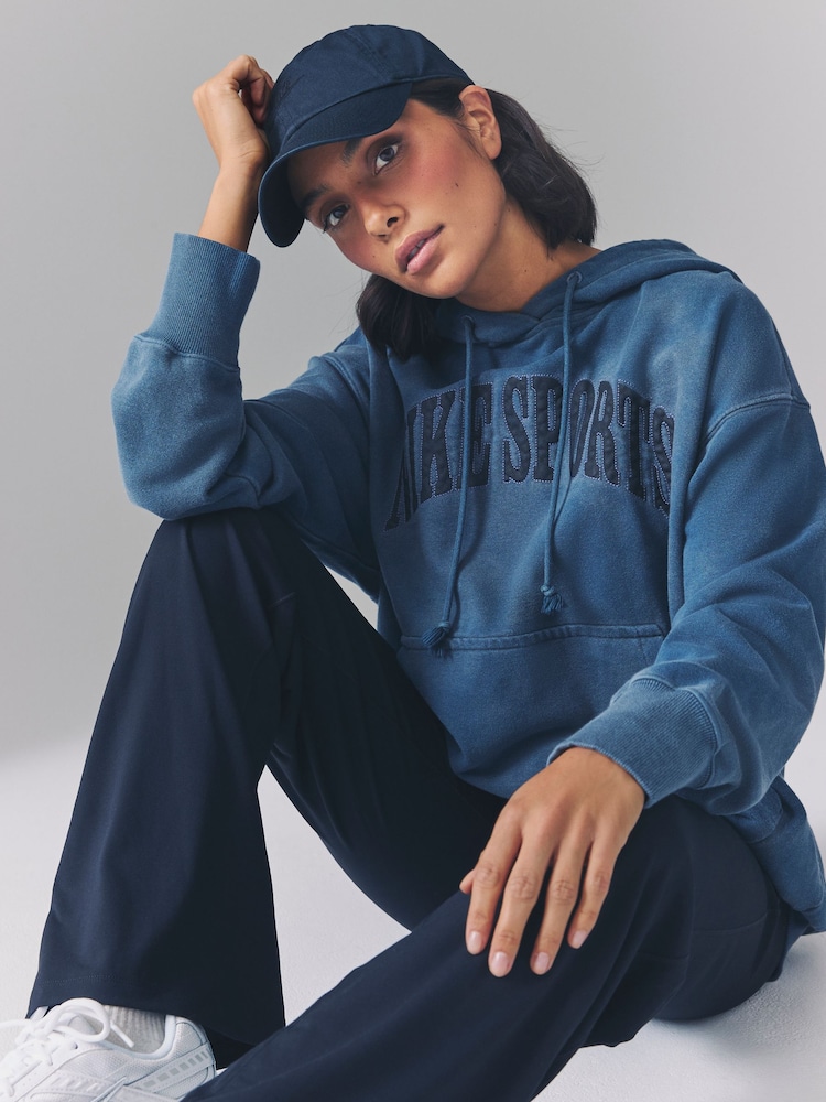 Nike Armory Navy Oversized Phoenix Fleece French Terry Hoodie - Image 1 of 4