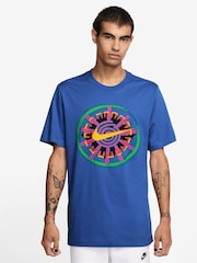 Nike Royal Blue Sportswear Festival Graphic T-Shirt - Image 1 of 3