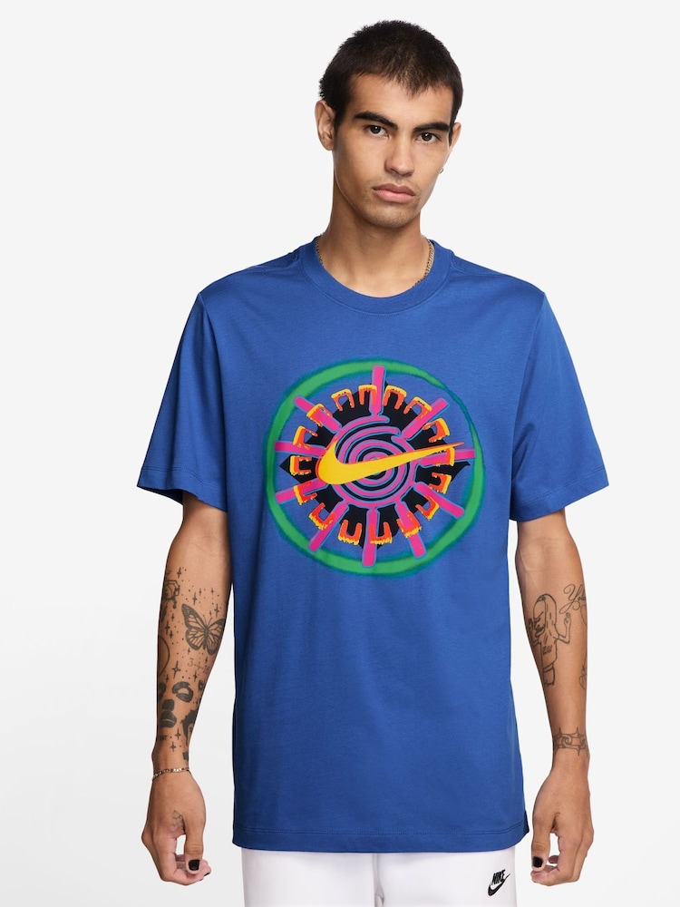 Nike Royal Blue Sportswear Festival Graphic T-Shirt - Image 1 of 3 Nike Royal Blue Sportswear Festival Graphic T-Shirt - Image 1 of 3