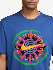 Nike Royal Blue Sportswear Festival Graphic T-Shirt - Image 3 of 3