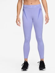 Nike Lilac Ice Pro Mid Rise 7/8 Graphic Leggings - Image 1 of 4