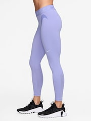 Nike Lilac Ice Pro Mid Rise 7/8 Graphic Leggings - Image 3 of 4