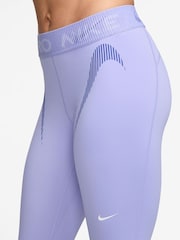 Nike Lilac Ice Pro Mid Rise 7/8 Graphic Leggings - Image 4 of 4