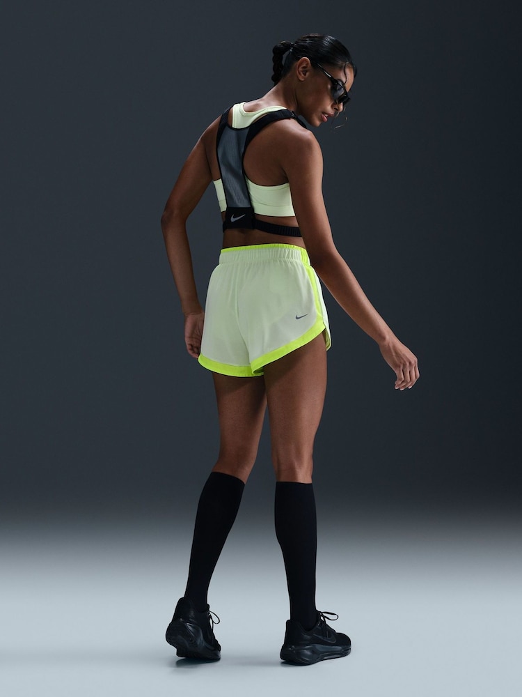 Nike Lime Green Dri-FIT 2" Briefs Lined Running Shorts - Image 2 of 4 Nike Lime Green Dri-FIT 2" Briefs Lined Running Shorts - Image 2 of 4