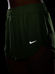 Nike Lime Green Dri-FIT 2" Briefs Lined Running Shorts - Image 4 of 4