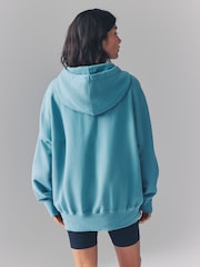 Nike Smokey Blue Oversized Phoenix Fleece French Terry Hoodie - Image 2 of 6