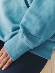 Nike Smokey Blue Oversized Phoenix Fleece French Terry Hoodie - Image 6 of 6