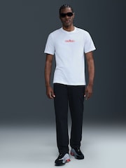 Nike White Sportswear Swoosh Back Graphic 100% Cotton T-Shirt - Image 3 of 5