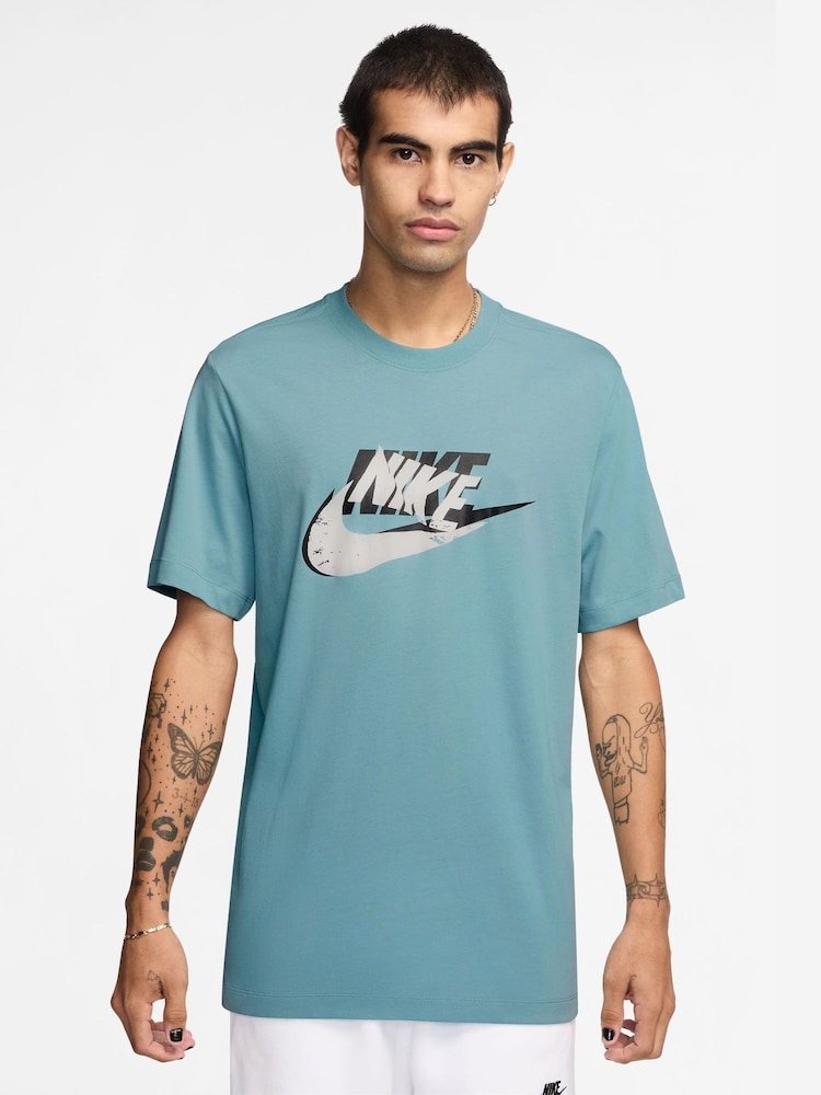 Nike Denim Turquoise Sportswear T-Shirt - Image 1 of 3