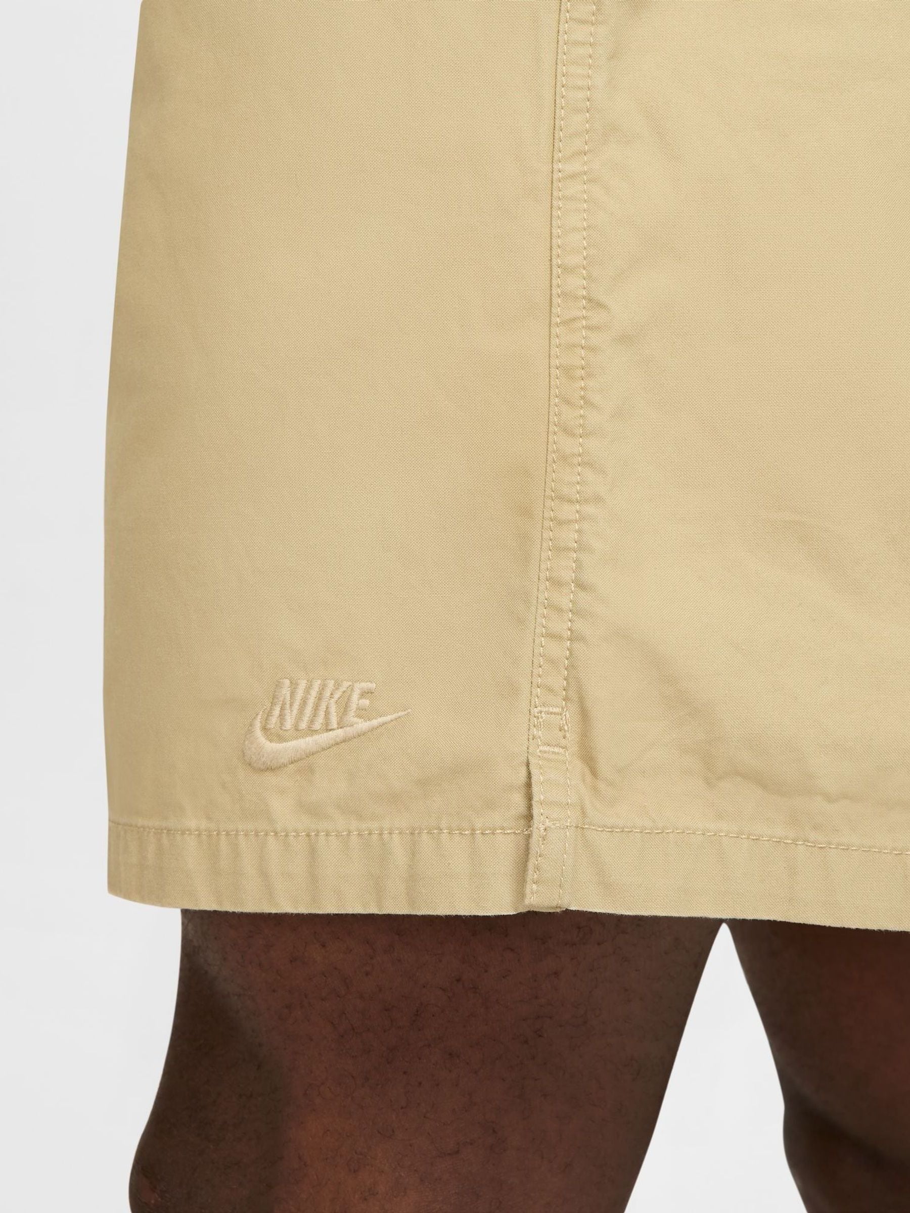 nike woven shorts beige
