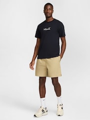 Nike Parachute Beige Club Washed Flow 100% Cotton Shorts - Image 7 of 7