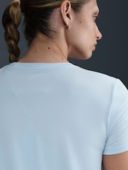 Nike Light Blue Tint One Swoosh Dri-FIT Short Sleeve Running Top - Image 4 of 5