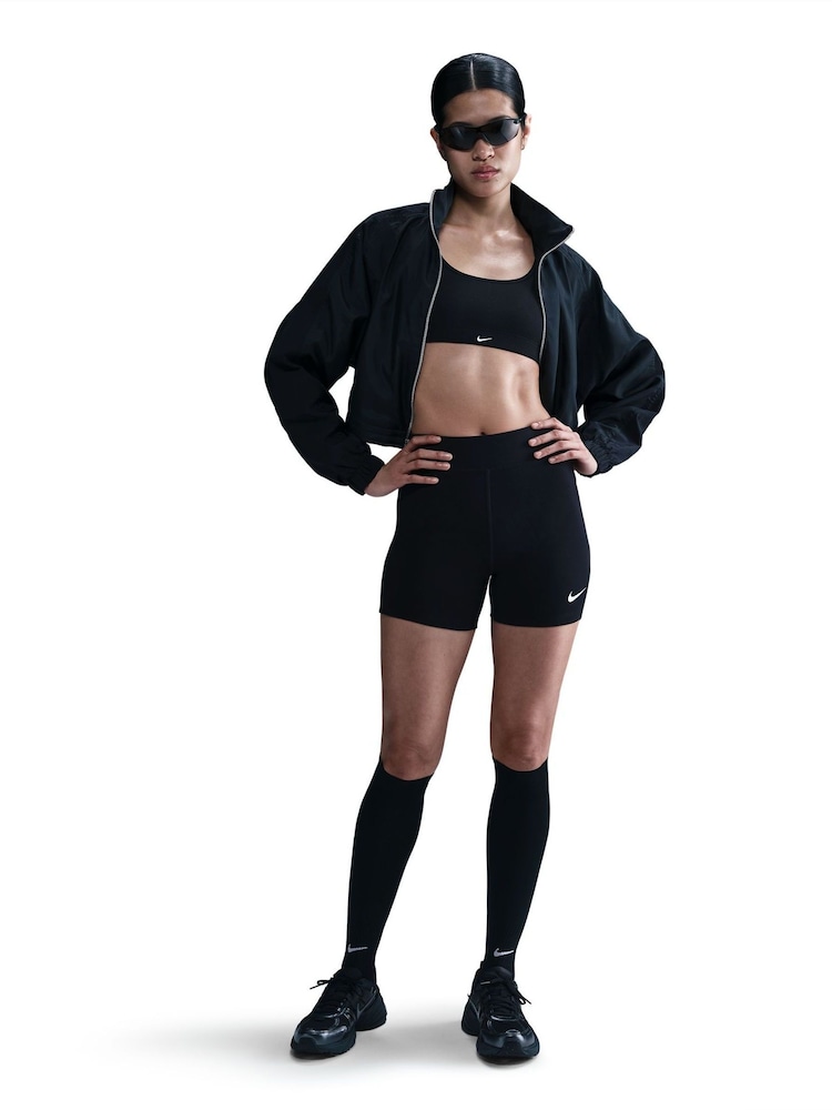 Nike Black High Waisted 5" Biker Shorts - Image 1 of 5