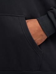 Nike Black Oversized Club Fleece French Terry Pullover 100% Cotton Hoodie - Image 5 of 7