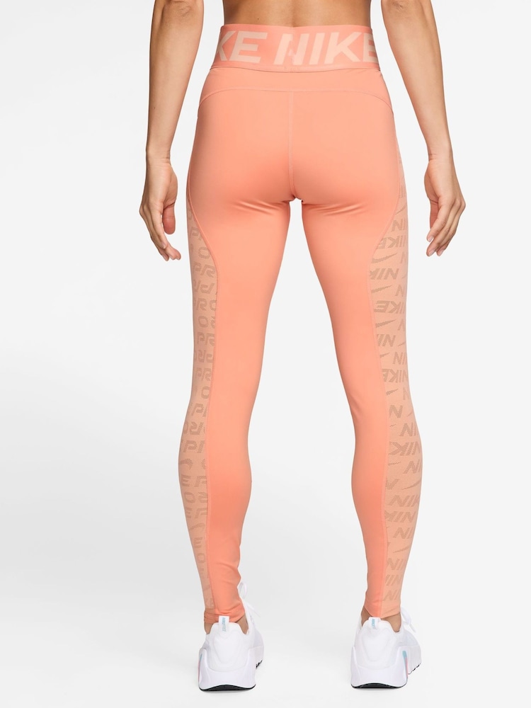 Nike Apricot Orange Pro Sculpt High Waisted Leggings - Image 2 of 4