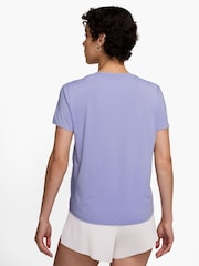 Lilac Ice - Nike One Swoosh Dri-FIT Short Sleeve Running Top - Imagen 2 de 3
