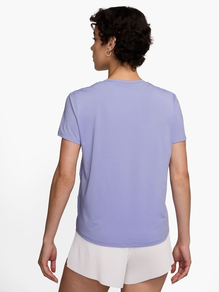 Lilac Ice - Nike One Swoosh Dri-FIT Short Sleeve Running Top - Imagen 2 de 3