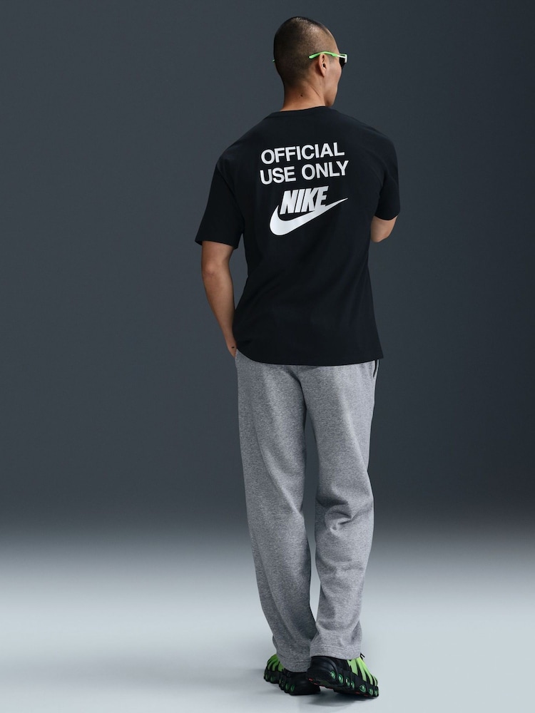 Nike Black Sportswear Official Use Only Back Graphic T-Shirt - Image 1 of 5