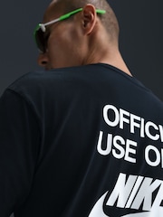 Nike Black Sportswear Official Use Only Back Graphic T-Shirt - Image 4 of 5