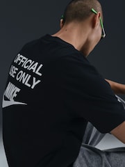 Nike Black Sportswear Official Use Only Back Graphic T-Shirt - Image 5 of 5