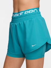 Nike Cactus Blue Pro Dri-FIT 2-in-1 Shorts - Image 3 of 4