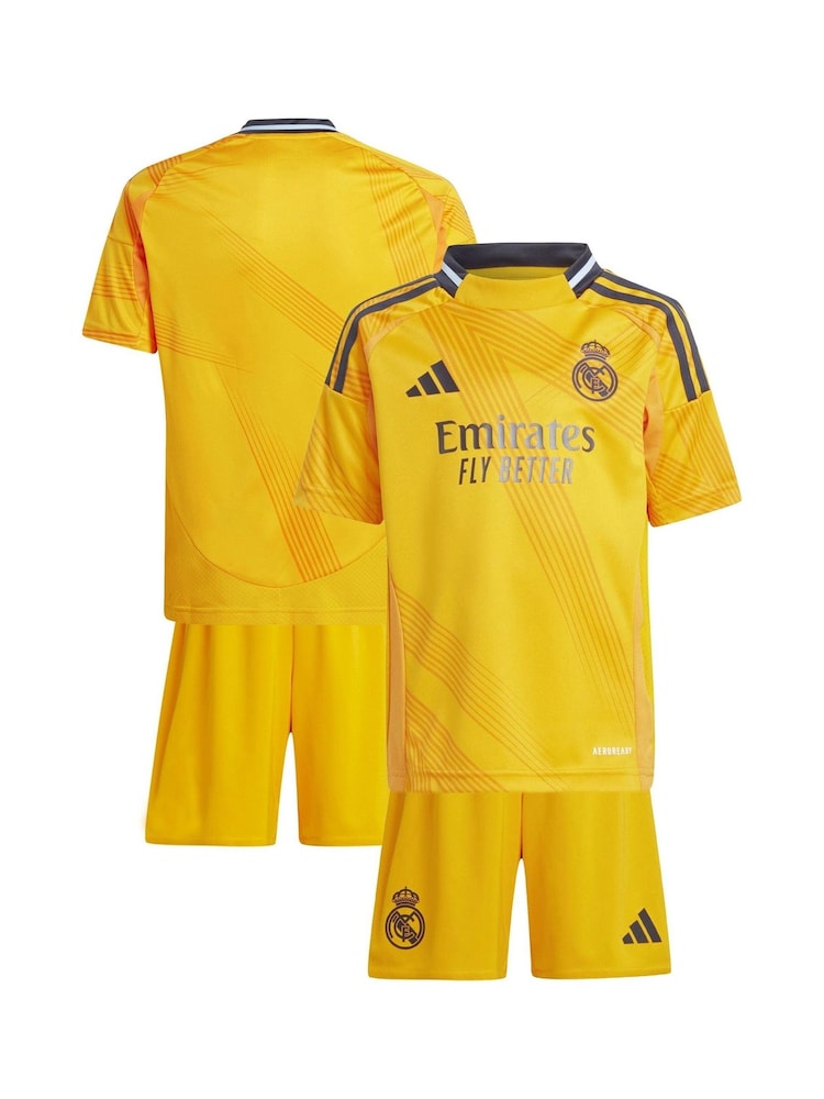 adidas Yellow Real Madrid Away Minikit 2024-25 - Image 1 of 3