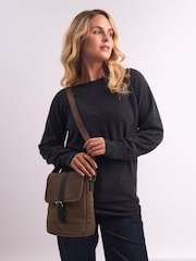 Celtic & Co. Leather Cross-Body Brown Bag - Image 1 of 8