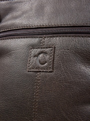 Celtic & Co. Leather Cross-Body Brown Bag - Image 8 of 8