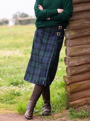 Зеленый - Celtic & Co. Midi Celt Kilt Skirt - Изображение 1 из 3